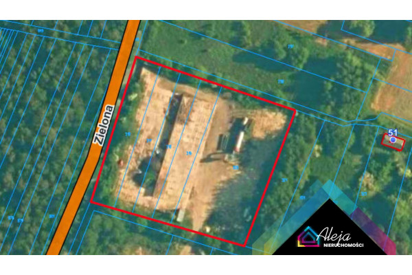 częstochowski, Kruszyna, Jack&oacute;w, Działka budowlana ogrodzona 63zł/m2 26km od Cz-wy.
