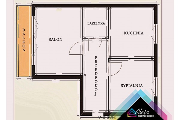 Częstochowa, Kazimierza Michałowskiego, Przestrzenne 2 pokojowe mieszkanie z ogromną kuchnią.P&oacute;łnoc