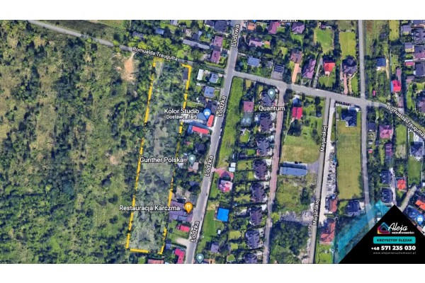 śląskie, Częstochowa, gen. Romualda Traugutta, Teren pod zabudowę wielorodzinną .Parkitka